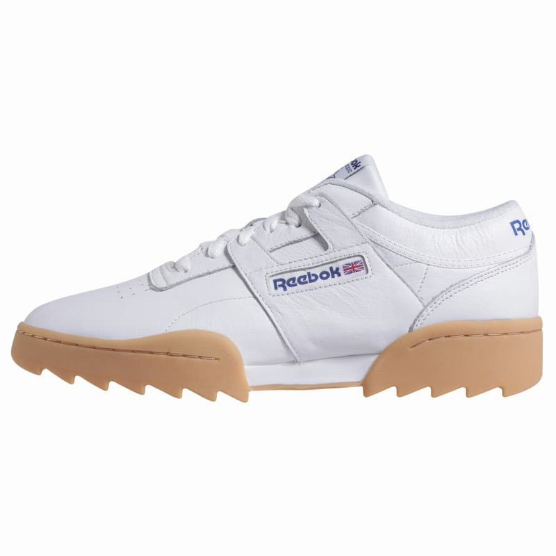 Tenisi Reebok Workout Ripple Og Dama Albi/Albastru Regal/Rosii Romania KN9693EX